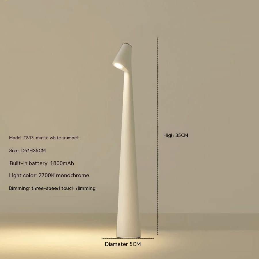 EVOLUCE oppladbar skrivebordslampe med forlenget batterilevetid
