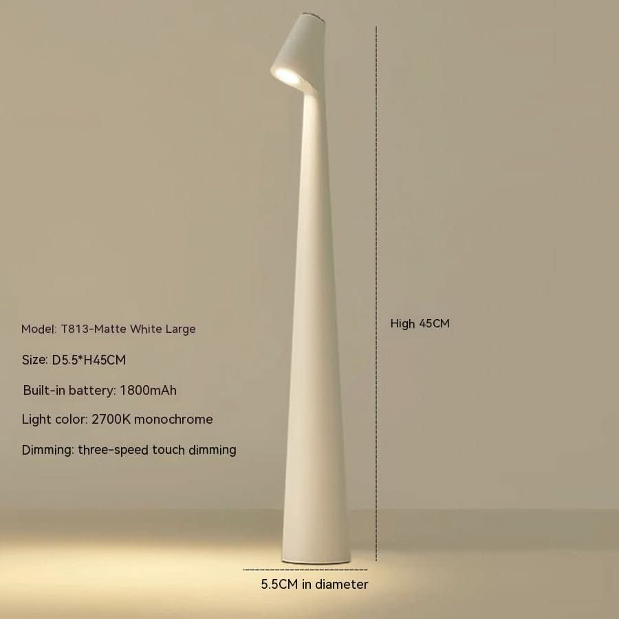 EVOLUCE oppladbar skrivebordslampe med forlenget batterilevetid
