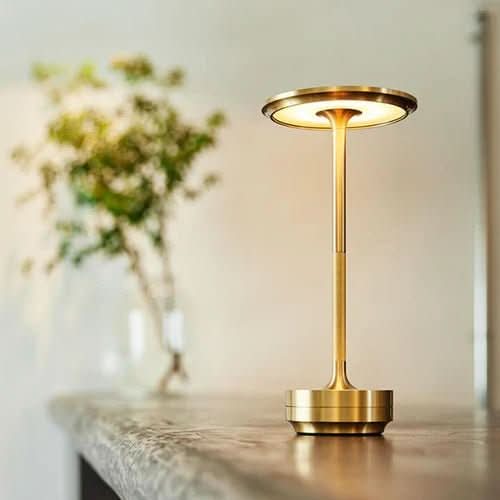 ECLARO Table Lamp With Rechargeable Dimmable LED Lighting