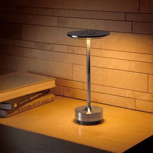 ECLARO Table Lamp With Rechargeable Dimmable LED Lighting