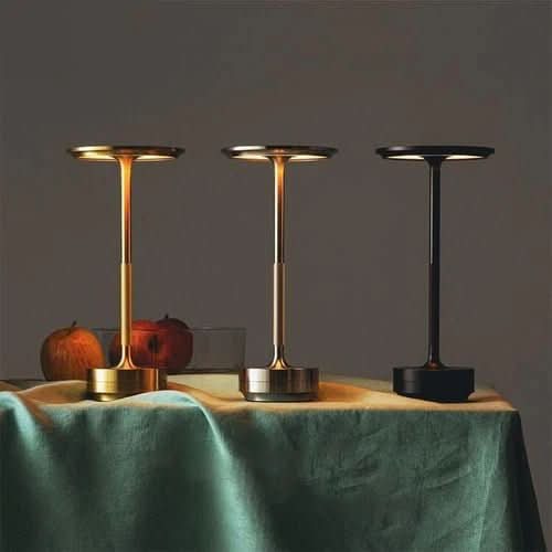 ECLARO Table Lamp With Rechargeable Dimmable LED Lighting