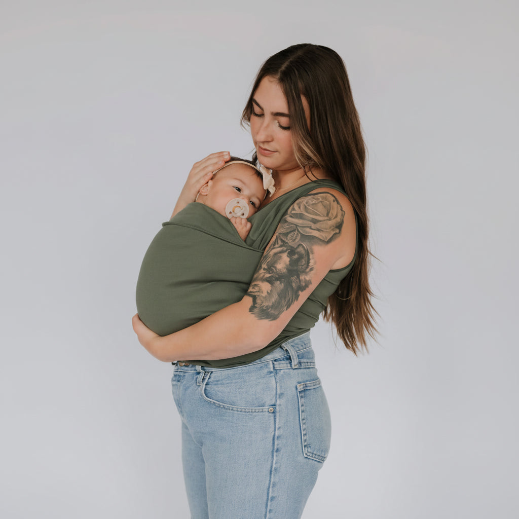 Portabebés tipo camiseta con soporte ergonómico y comodidad transpirable para padres