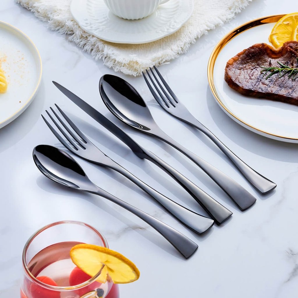 NOIRVIA Bestik i rustfrit stål til elegante borde