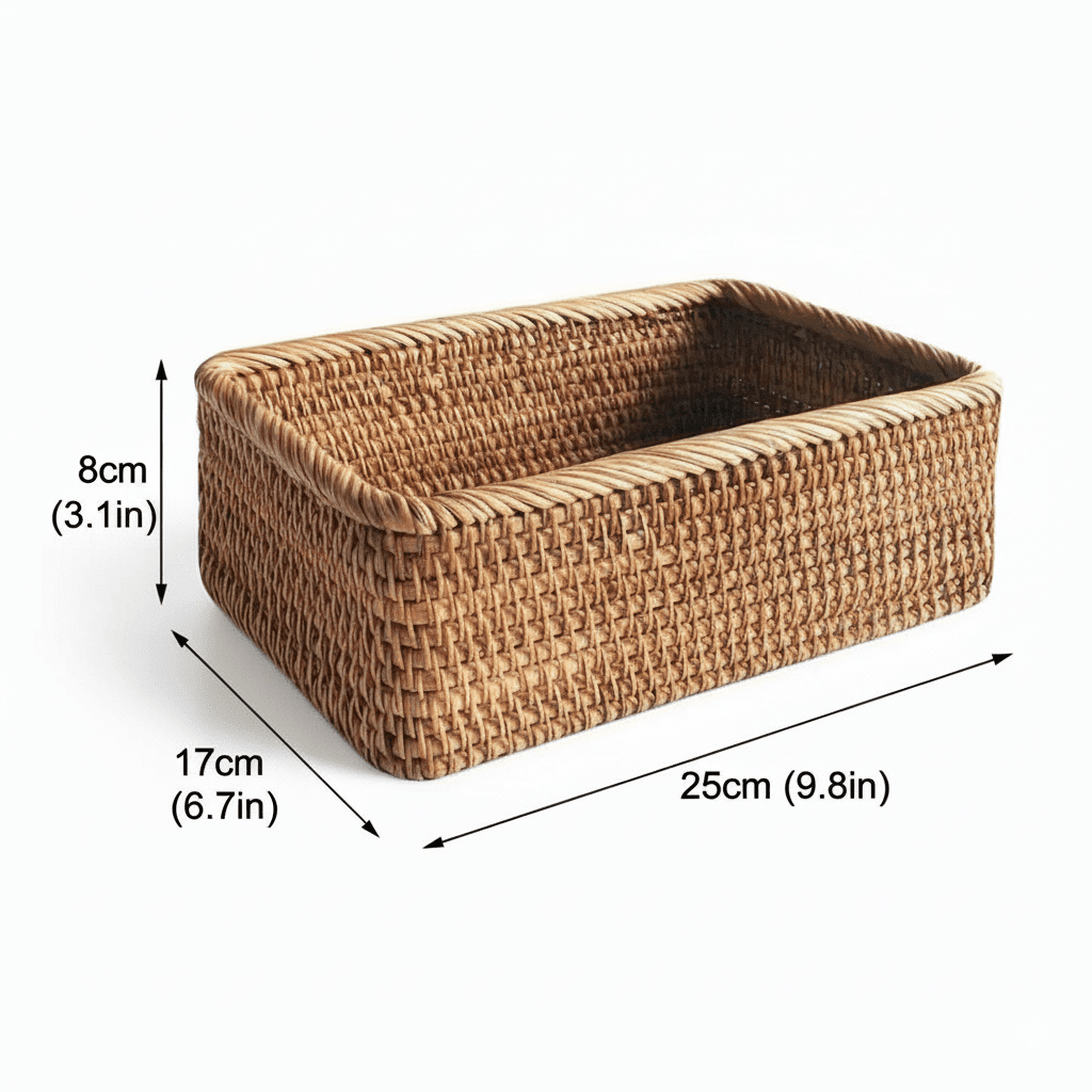 RUSTELLE Rattan Baskets For Chic Natural Storage Solutions
