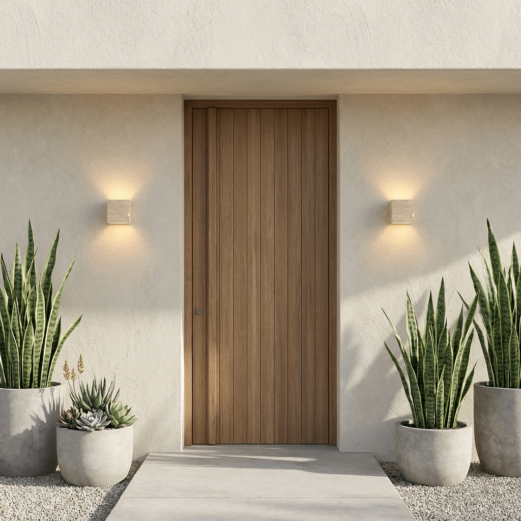 Travertin Opp Og Ned Utendørs Vegglampe Naturlig Stein LED Utvendig Vegglampe IP65