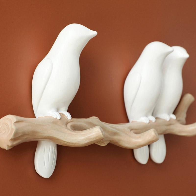 Gancio appendiabiti Uccelli Incantevoli /decorazioni