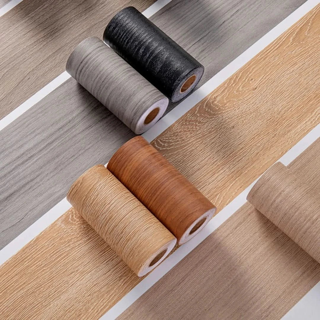 CasaForm Premium Wood Grain PVC Skirting Trim For Modern Decor