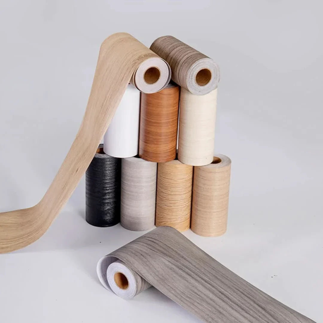 CasaForm Premium Wood Grain PVC Skirting Trim For Modern Decor