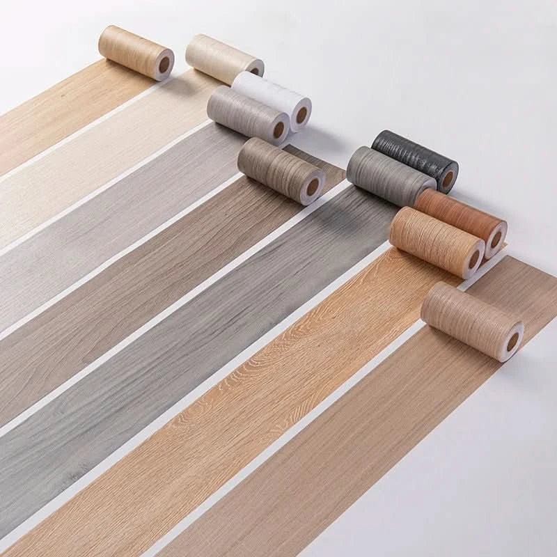 CasaForm Premium Wood Grain PVC Skirting Trim For Modern Decor