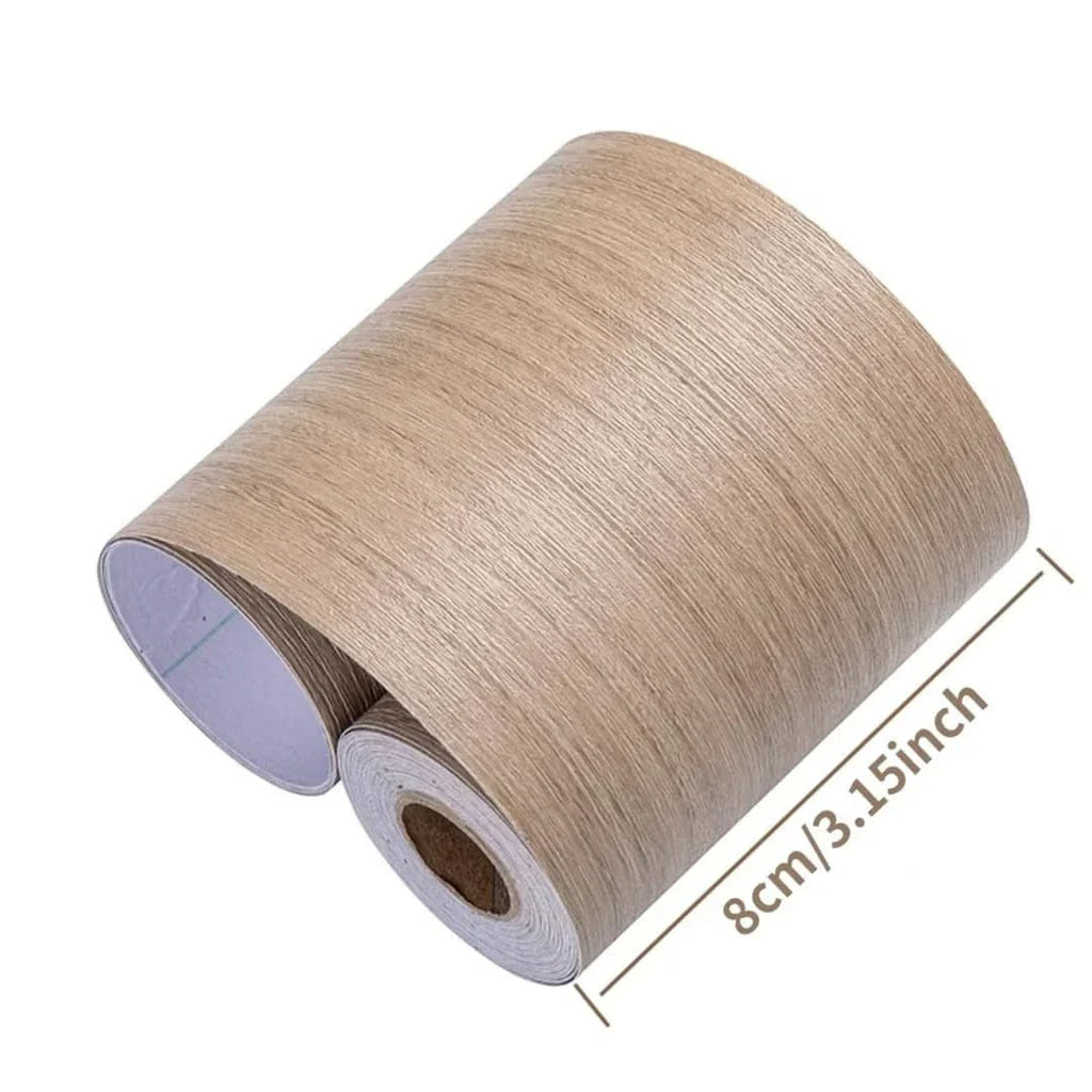 CasaForm Premium Wood Grain PVC Skirting Trim For Modern Decor
