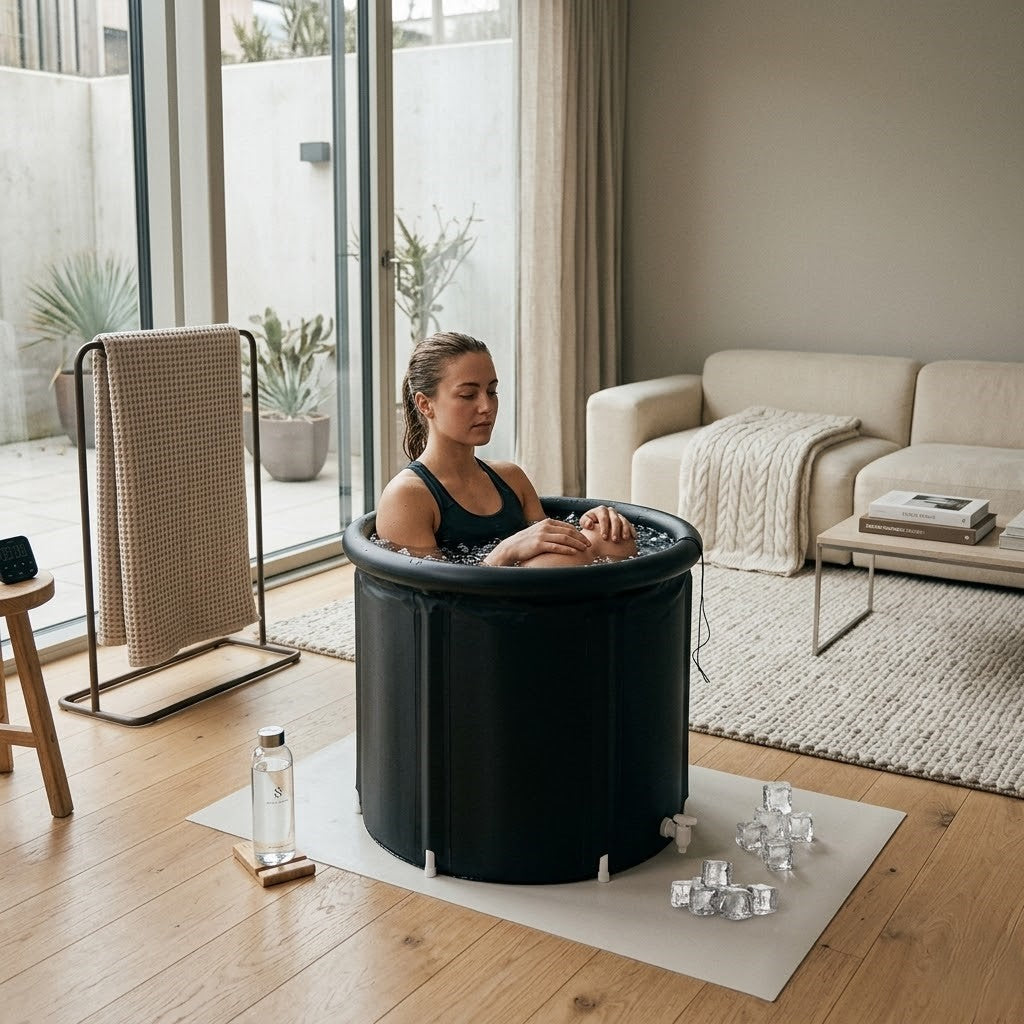Portable Tub for Ice Bath Therapy at Home Daily Use