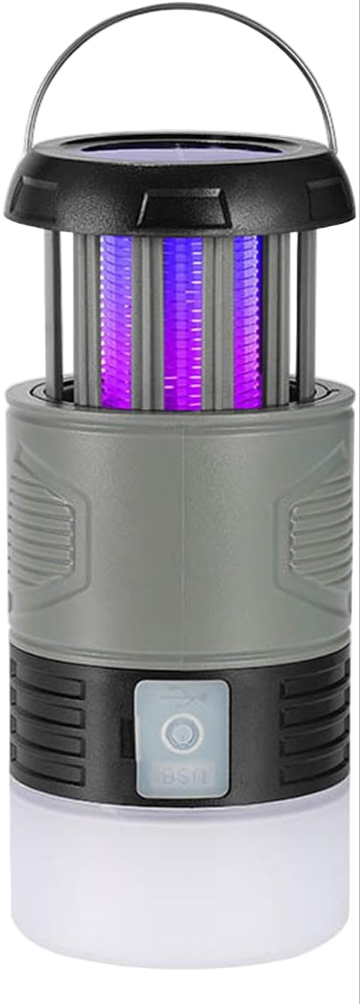 Solar Powered Insect Trap With UV Light And LED Flashlight
