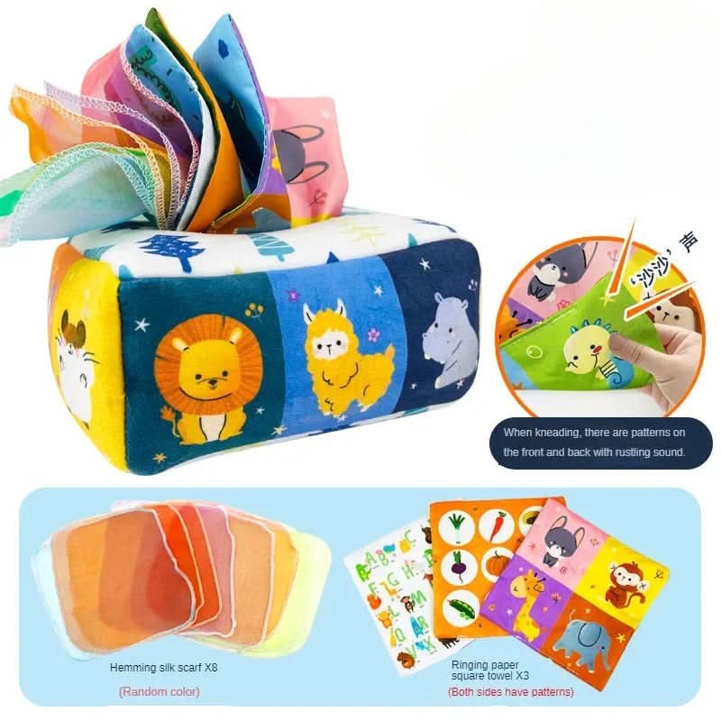 BrightTrail Montessori Felfedező Doboz Babáknak, Érzékszervi Játék és Tanulás