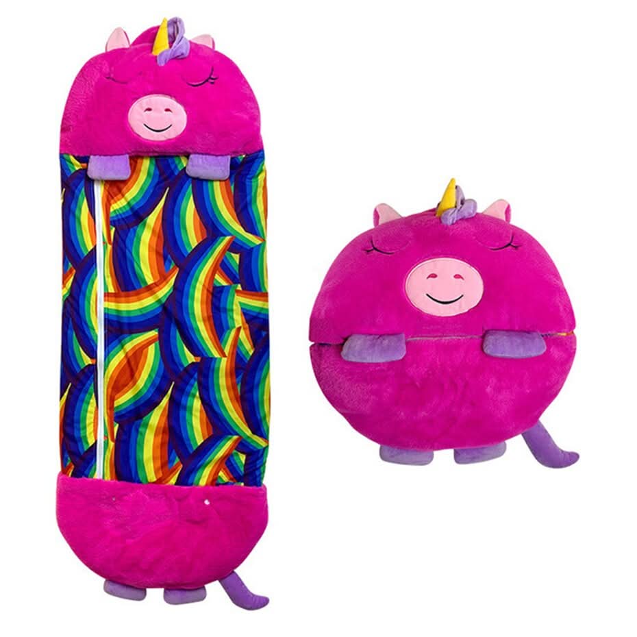 SnugglePals 2v1 spací pytel plyšový mazlíček pro děti pohodlný cestovní společník