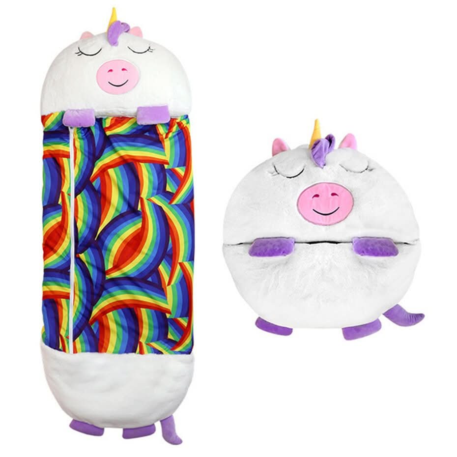 SnugglePals 2v1 spací pytel plyšový mazlíček pro děti pohodlný cestovní společník