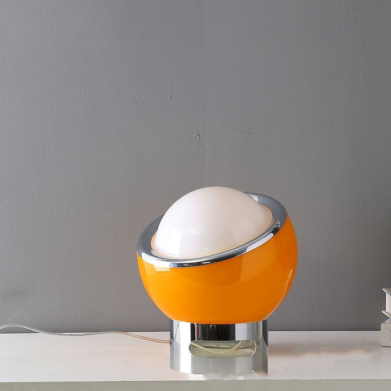 Lucette Fransk Opalglas Bauhaus Bordslampa för Sovrum