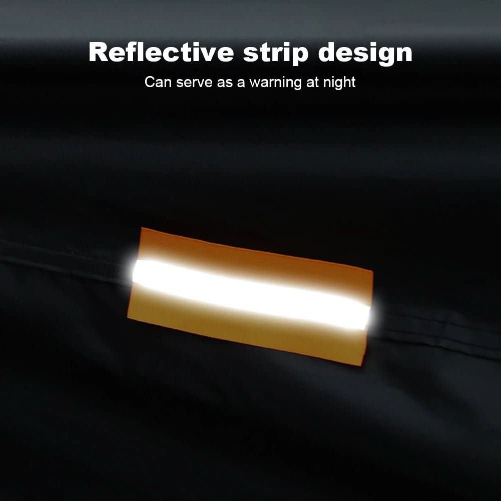 Water-Resistant Motorcycle Cover With UV Protection And Reflective Stripes