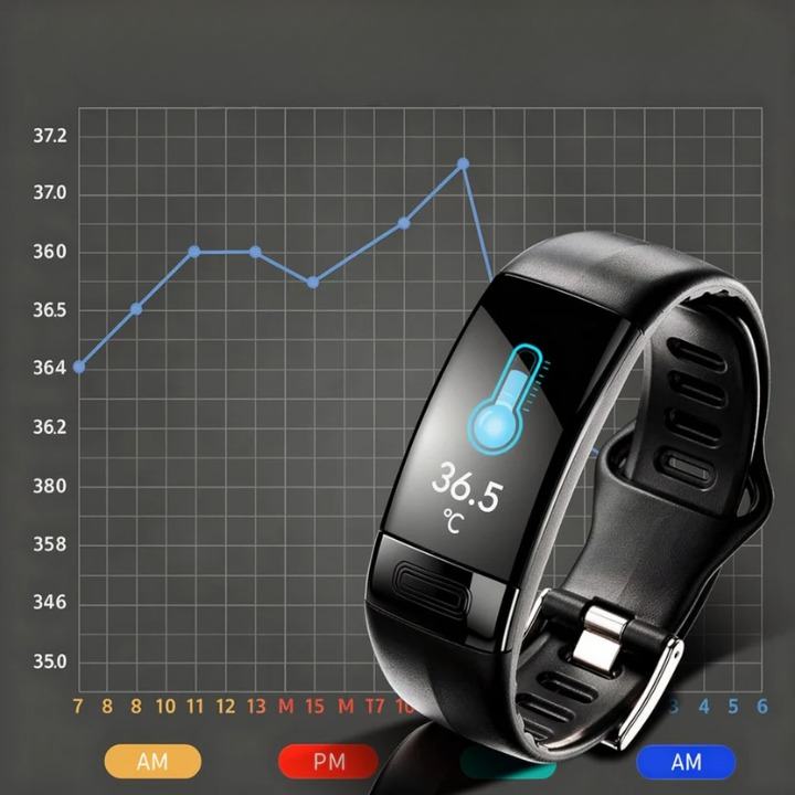Fitness chytré hodinky s barevným displejem, 10denní výdrží baterie, IP67