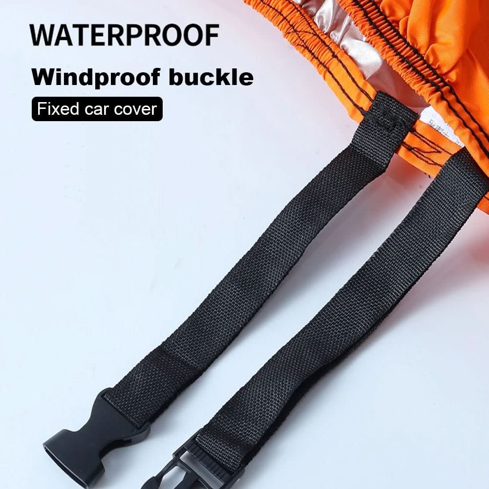 Water-Resistant Motorcycle Cover With UV Protection And Reflective Stripes