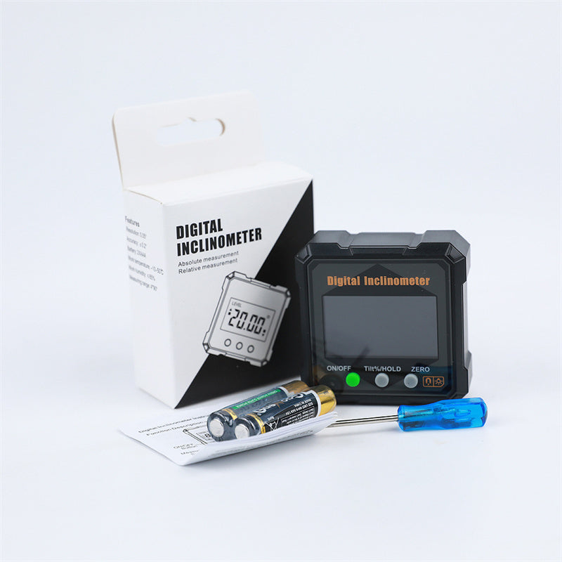 Misuratore di angoli digitale con base magnetica impermeabile IP54