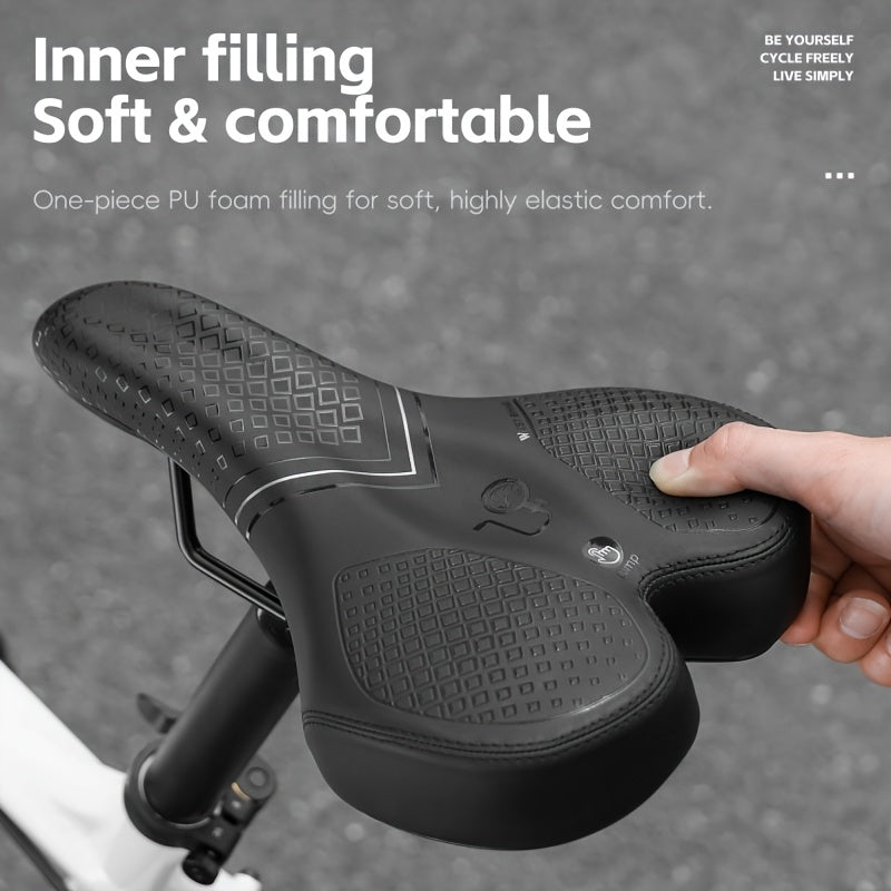 AirCush Inflatable Saddle With TPU Cushion For Long Rides