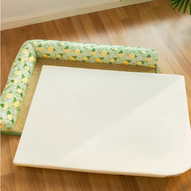 Summer Cooling Relief Pad With Elevated Edge For Cats