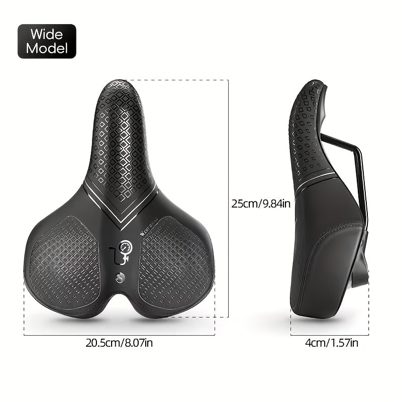AirCush Inflatable Saddle With TPU Cushion For Long Rides
