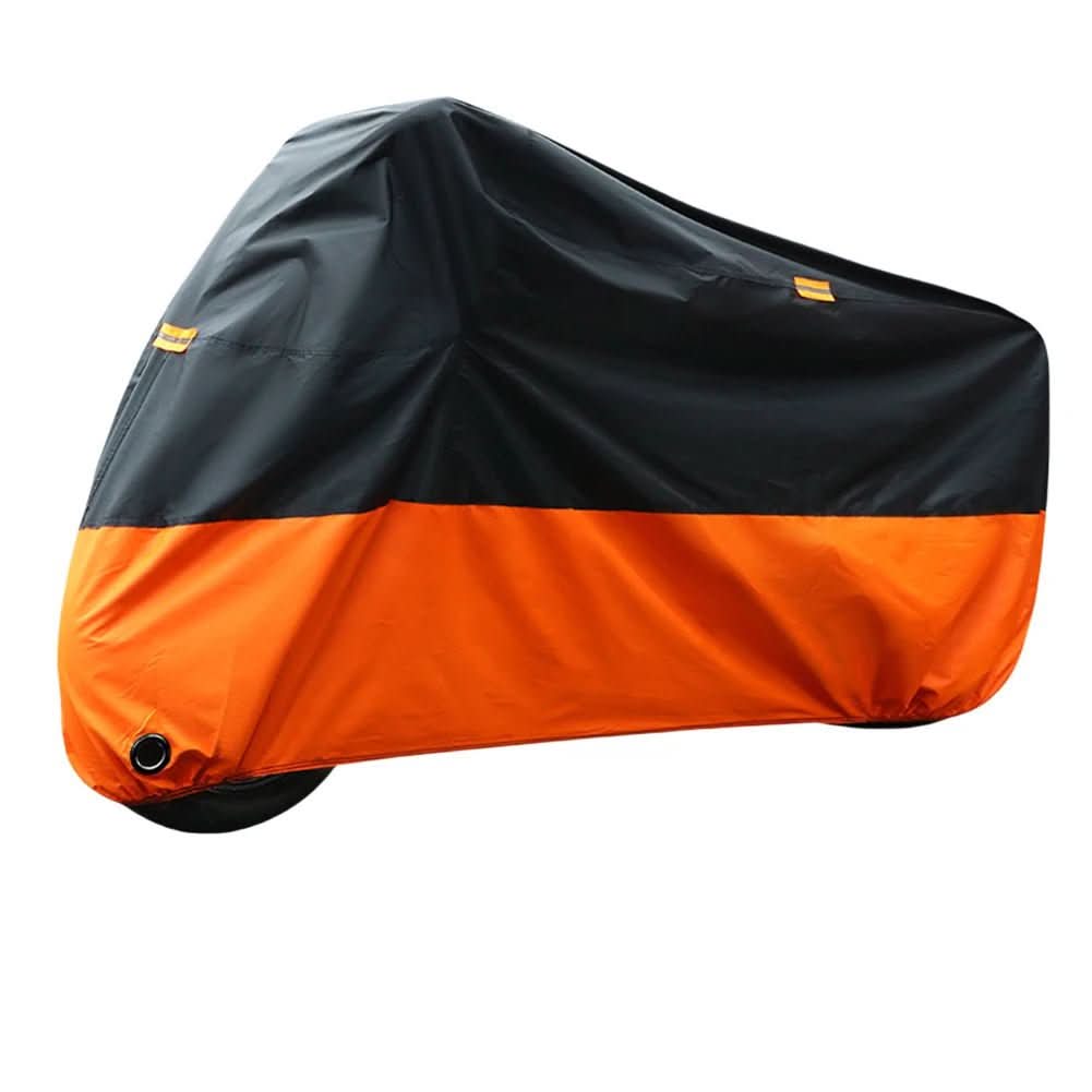 Water-Resistant Motorcycle Cover With UV Protection And Reflective Stripes