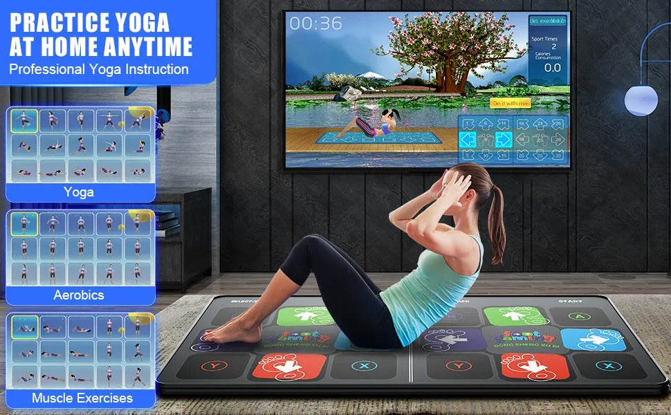 MoveMaster Interactive Dance Mat For Family Fitness And Fun