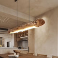 NaturaLume Tre LED Lysekrone Pendellampe For Rustikk Minimalistisk Spisestue