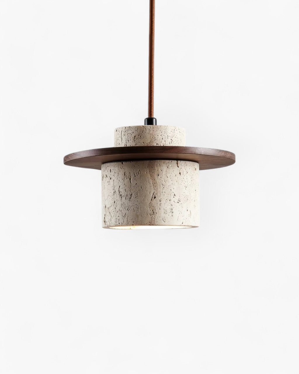 Coren | Travertine Stone Pendant Light With Rustic Glow | Orntli