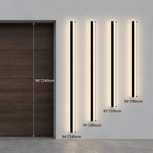 Czarna, aluminiowa, wodoodporna lampa ścienna LED do ogrodu i na zewnątrz | compagnien