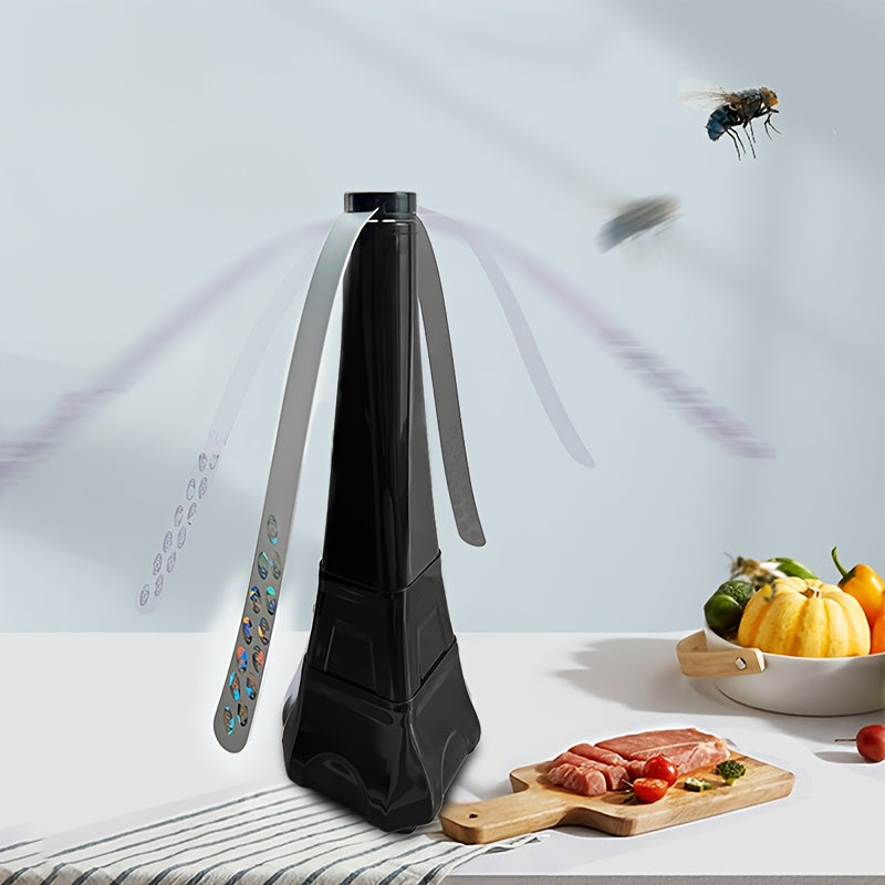 مروحة حاجز ذباب محمولة SpinShield 4 قطع هادئة للاستخدام الخارجي