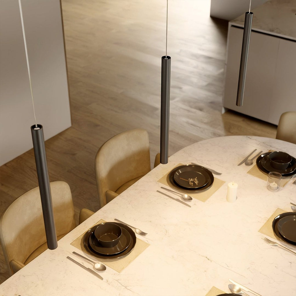 Cirroia Minimal Pendant Light by Lumenry Aluminum LED Hanging Lamp