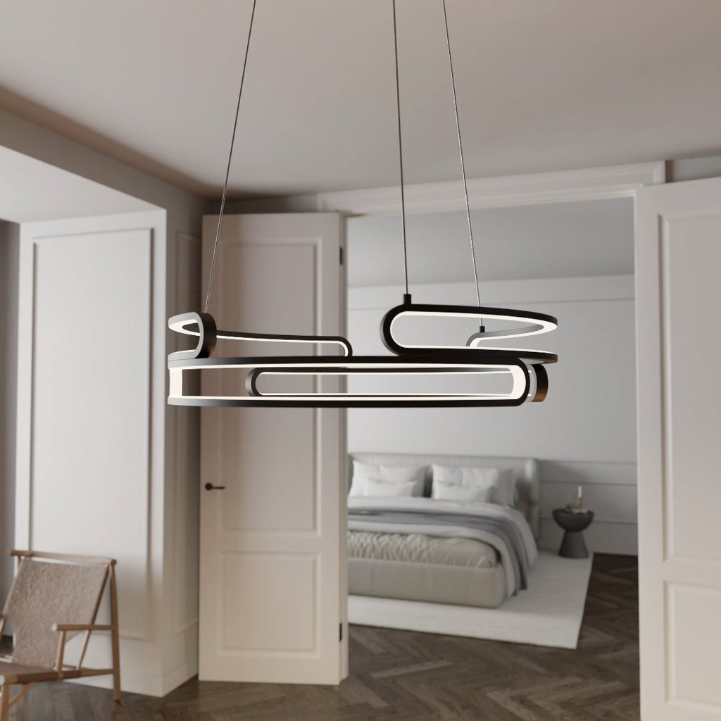 Lampa wisząca Solaro metalowa w stylu industrialnym z diodą LED 2700K