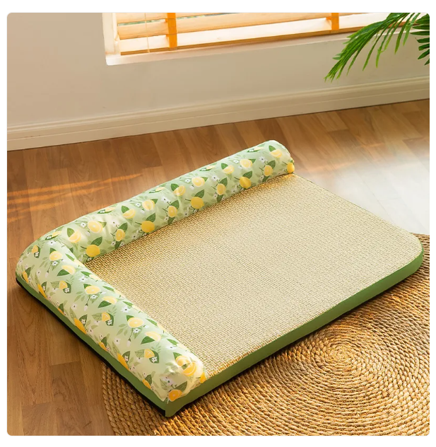 Summer Cooling Relief Pad With Elevated Edge For Cats