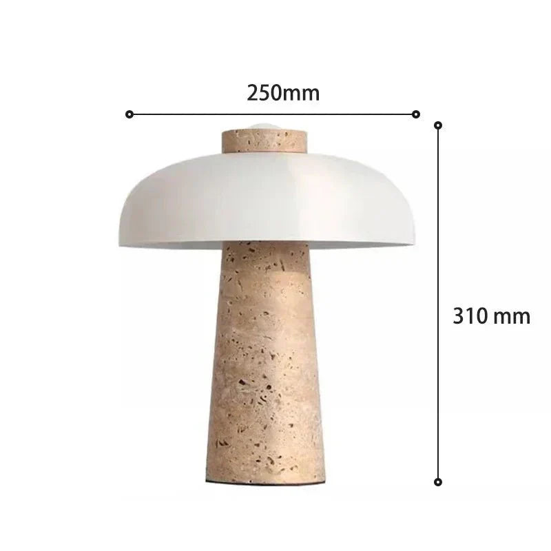 Aurelia stein- og metallbordlampe med varmt LED-lys fra Vrimlie
