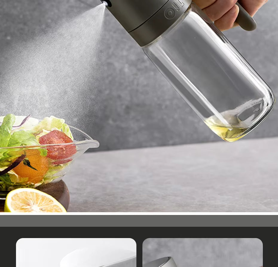 Gourmet Mist 250ml High Borosilicate Glass Oil Spray Bottle – Perfect for Healthy Cooking