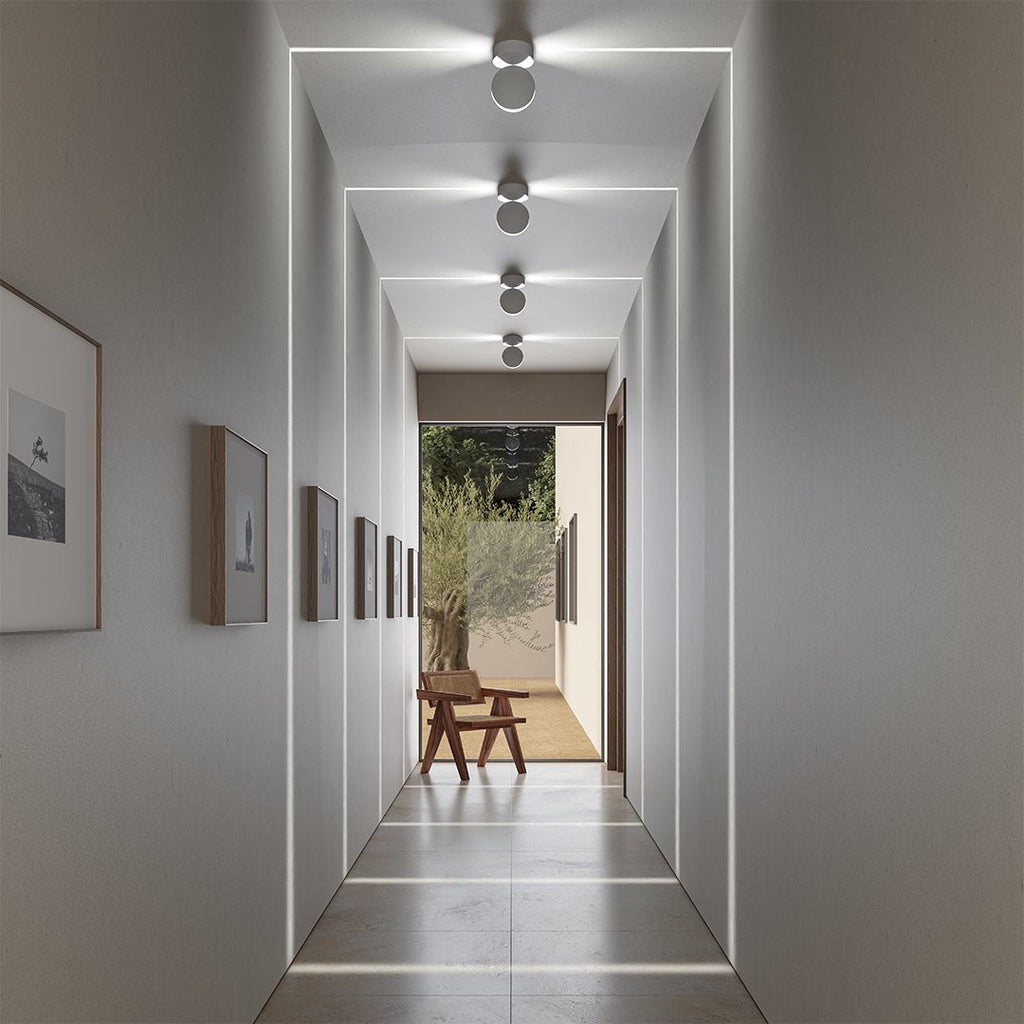 NexaLume Exterior LED Wall Light 360 Degree Rotatable Matte White by Orntli