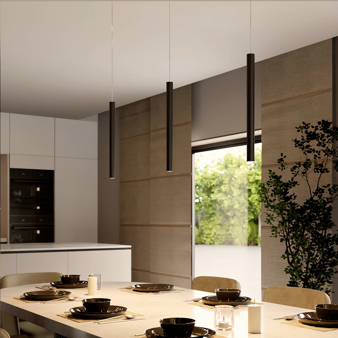 Cirroia Minimal Pendant Light by Lumenry Aluminum LED Hanging Lamp