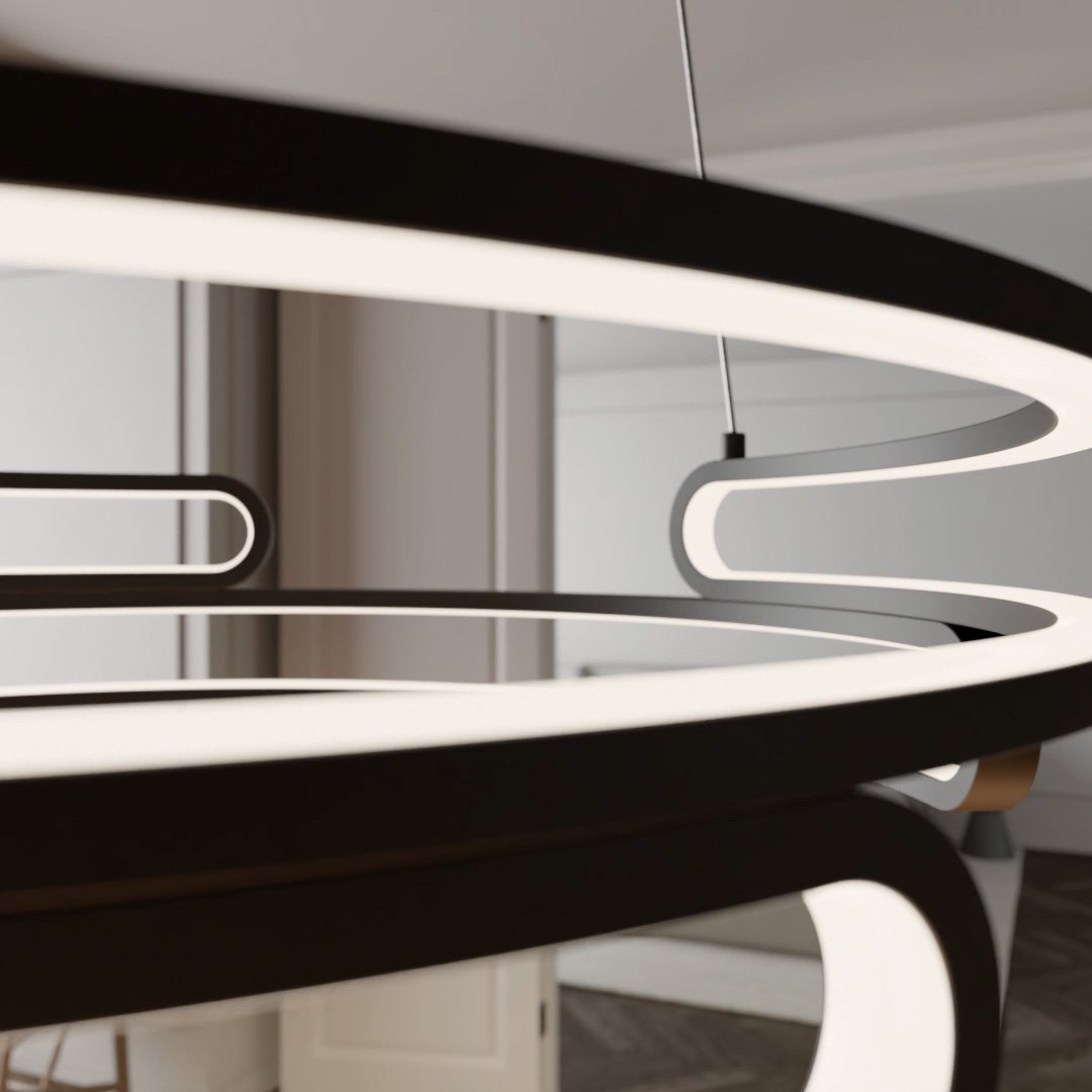 Lampa wisząca Solaro metalowa w stylu industrialnym z diodą LED 2700K